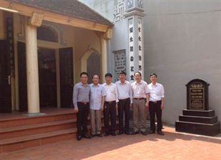 Thăm viếng nhà thờ Cụ Đào Cam Mộc